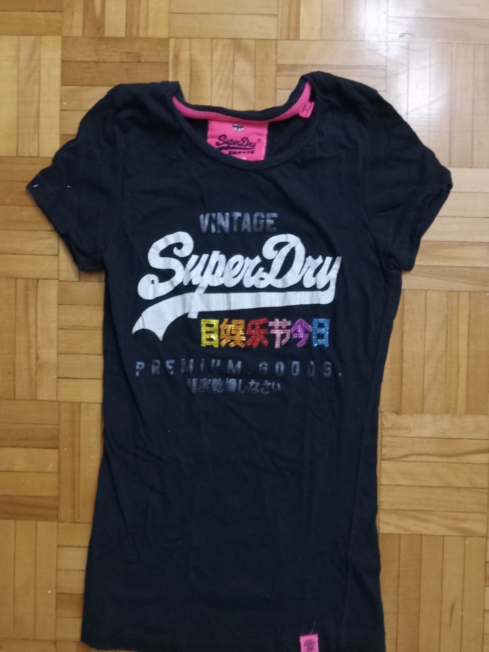 Navy/Rainbow Superdry T-shirt (S)